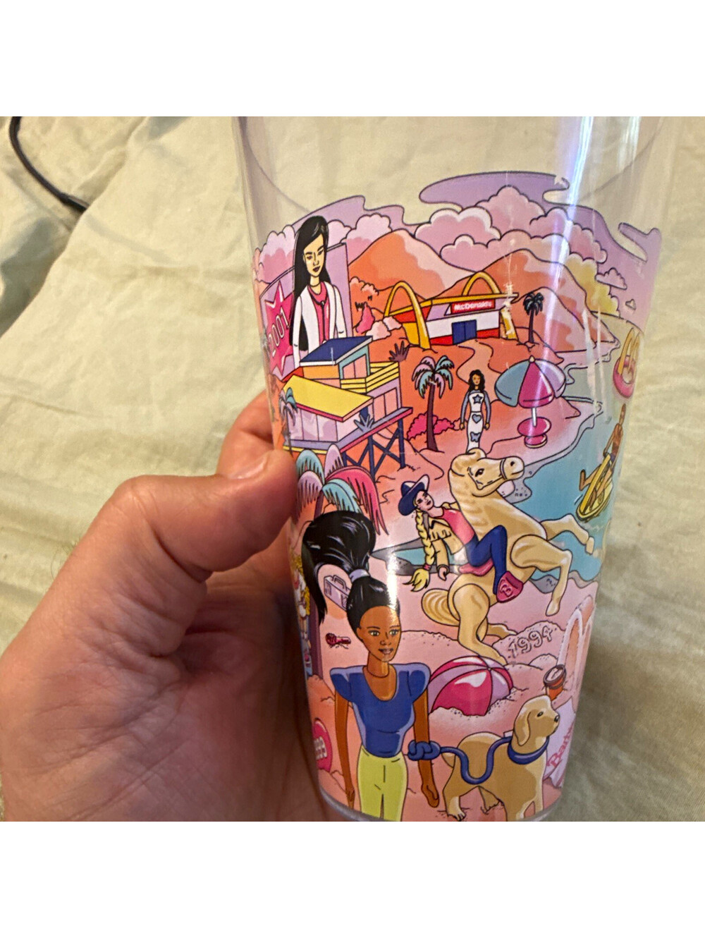 McDonald's 2024 Collector's Meal Cup Barbie & Hot Wheels Mattel Edition